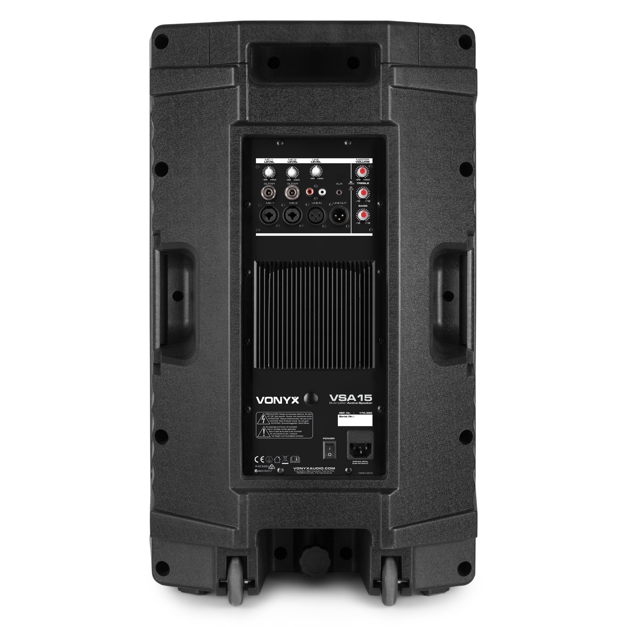 Boxa activa bi-amplificata, 15", 250W RMS, Vonyx VSA15