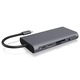 Хъб, USB 3.1 Тип-C DL-LINK WHV010, 10 в 1, 3 x USB 3.0, 1 USB Тип-C, 4K HDMI порт, 1080P VGA, RJ45 Gigabit Ethernet, SD TF карта, SD Audio