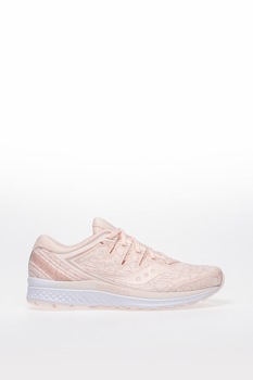 Saucony, Pantofi cu detalii peliculizate, pentru alergare Guide Iso 2, Piersica, 10 Saucony, Pantofi cu detalii peliculizate, pentru alergare Guide Iso 2, Piersica, 10