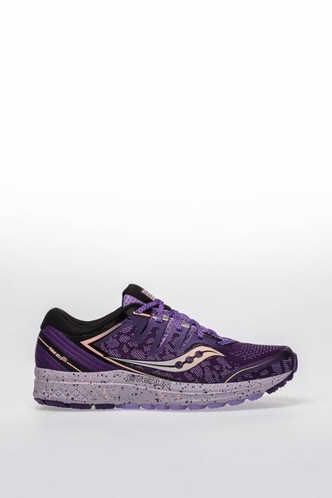 Saucony, Pantofi sport cu amortizare, pentru alergare Guide ISO 2, Violet, 7.5