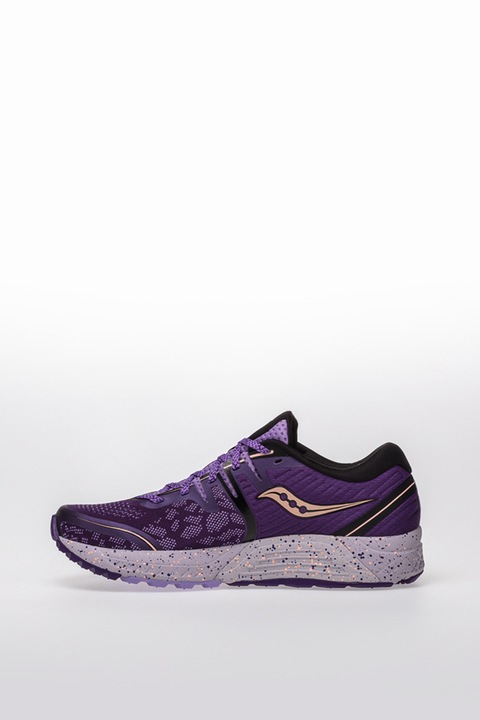 Saucony, Pantofi sport cu amortizare, pentru alergare Guide ISO 2, Violet, 7.5