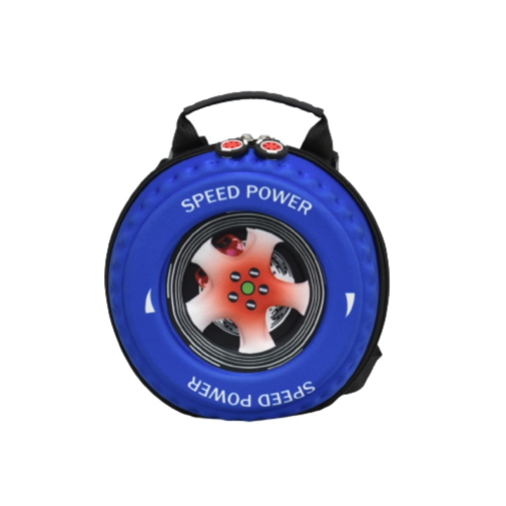 Rucsac pentru copii 3D, Cauciuc, 21x21x8 cm, 3.5 l, Multicolor