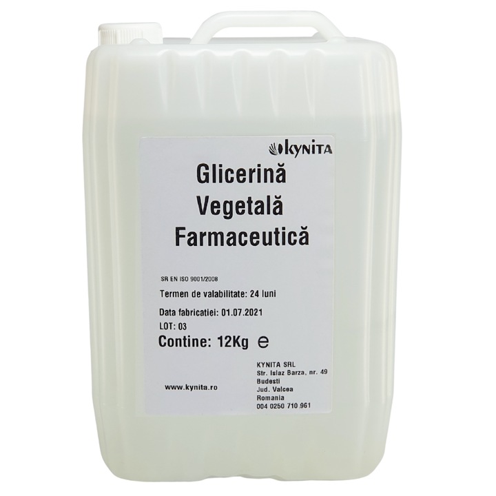 Glicerina naturala vegetala farmaceutica 99,8% 12KG