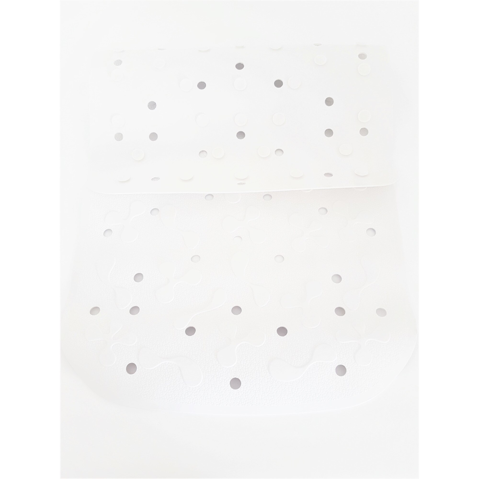 Covoras antiderapant dus, 74x38 cm, Pvc, Alb