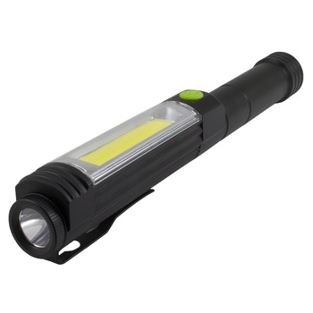 Lanterna lucru magnetica si clips de prindere, COB LED cu baterii, 400 lm Lanterna lucru magnetica si clips de prindere, COB LED cu baterii, 400 lm