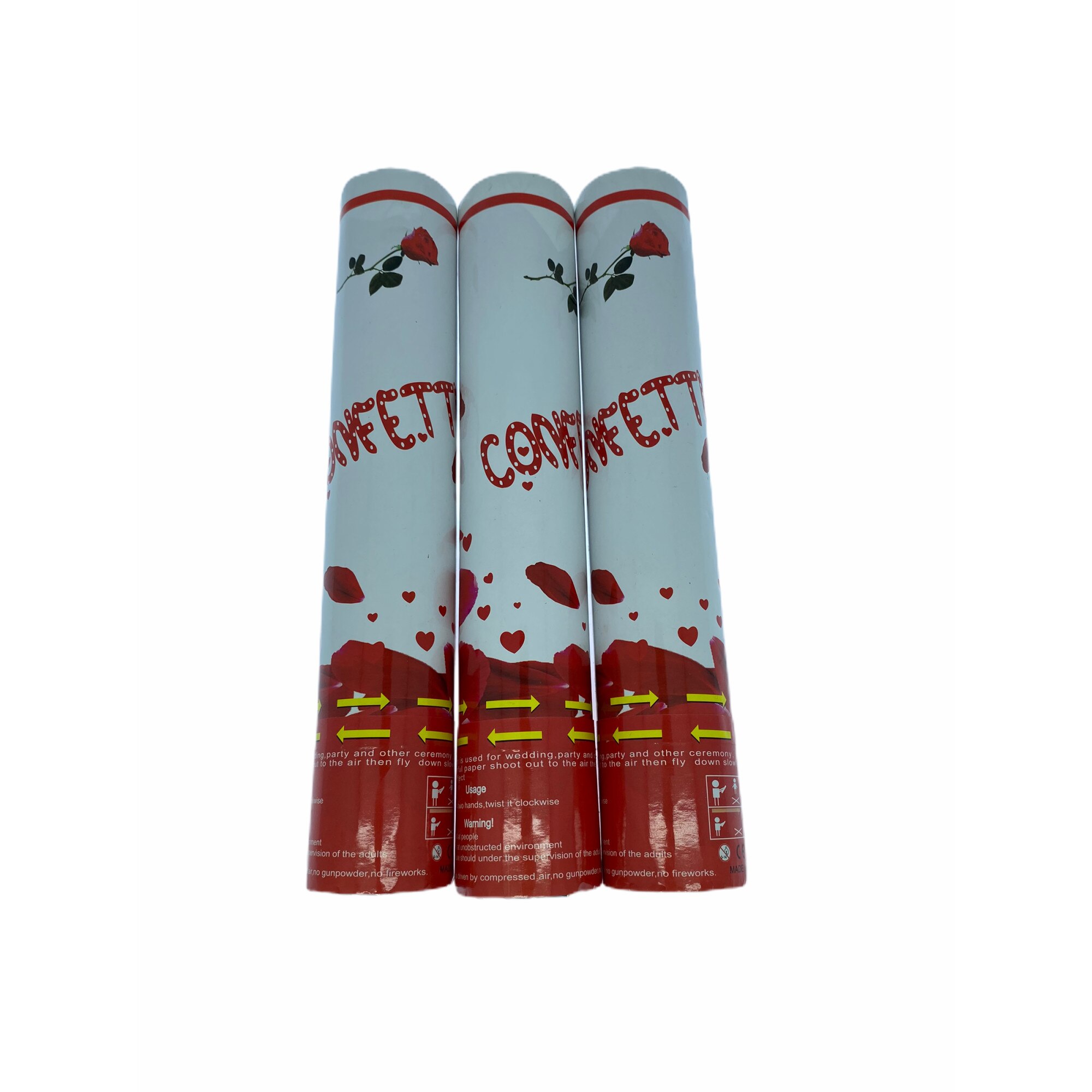 Set 3 tun confeti petale, 30 cm