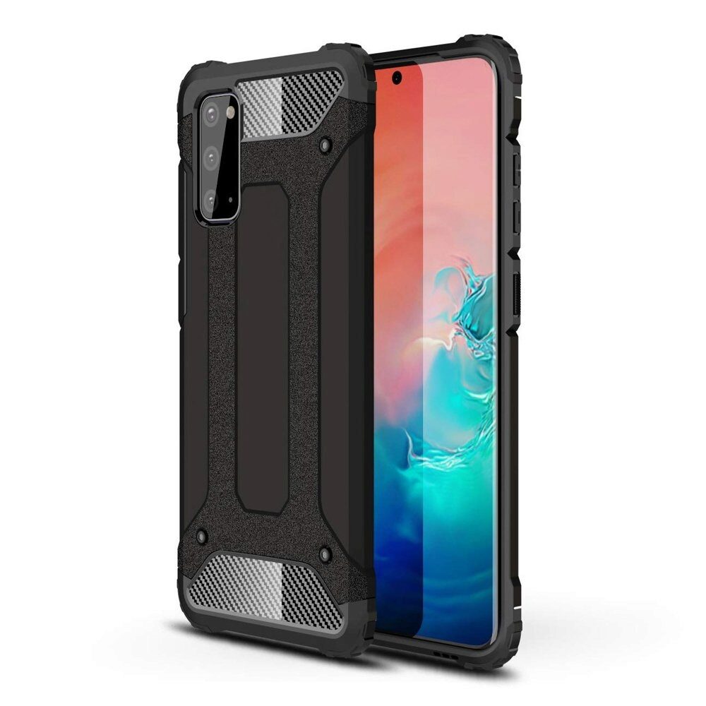Husa Antisoc Forcell Armour pentru Samsung Galaxy A41, Negru
