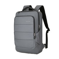 Ghiozdan Smart, Mark Ryden waterproof, cu design modern, incarcare USB, suport telefon cu ventuze, compartiment laptop 15.6 inch, gri