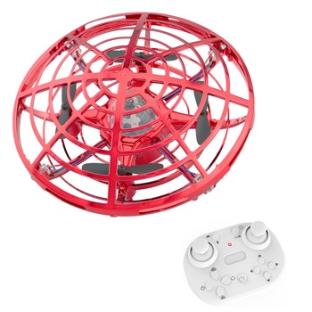 Mini drona ozn cu telecomanda 2.4GHz si 5 senzori infrarosu Skynor SQN-007, rosu Mini drona ozn cu telecomanda 2.4GHz si 5 senzori infrarosu Skynor SQN-007, rosu