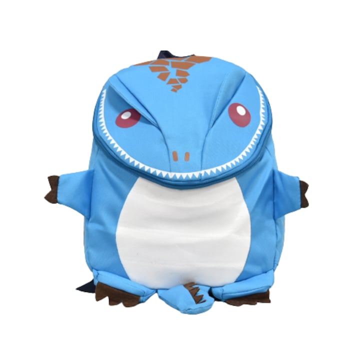 Детска раница 31577, Динозавърче, 21/27/15 см, Светло синя