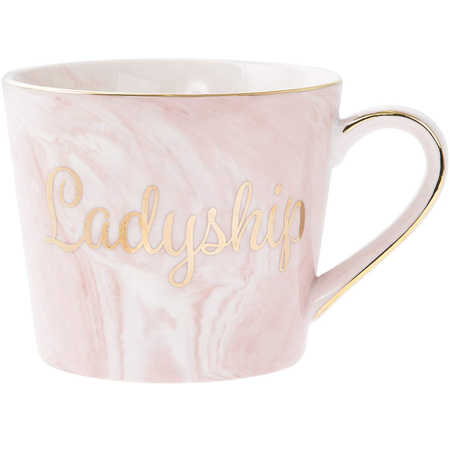 Cana - Marble and Gold Ladyship, Portelan, 200 ml, Roz / Auriu