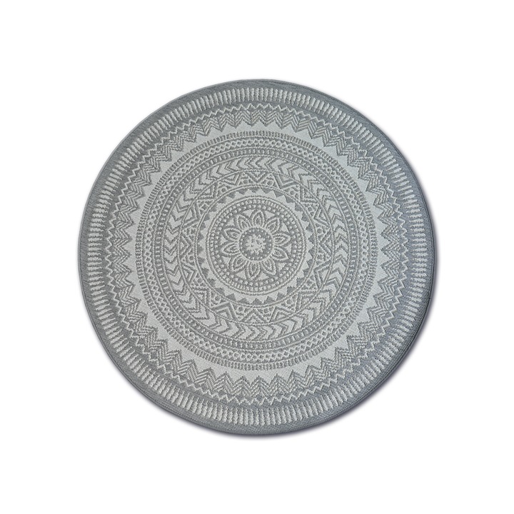 Covor DYWANY ŁUSZCZÓW rotund sisal flat 48695/637 vitraliu, cerc 120 cm