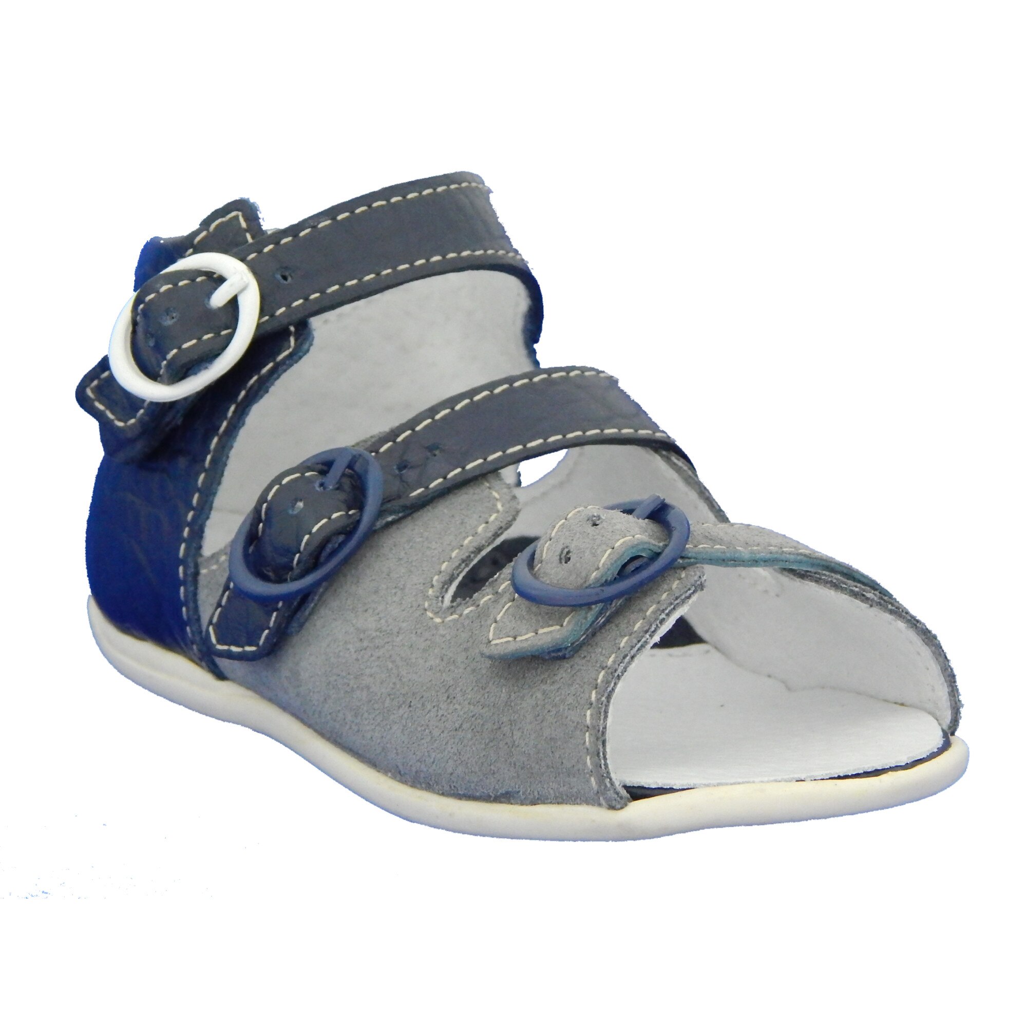 Sandale Thassos, Babyfox, gri&bleumarin
