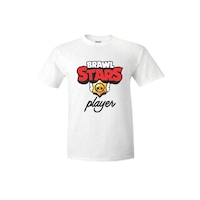 Tricou bumbac copii Brawl Stars, Alb, 11-12 ani