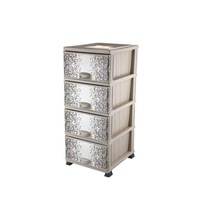 dulap din plastic pentru depozitare cu sertare si desen 38x45x90cm imagen 47_0_
0