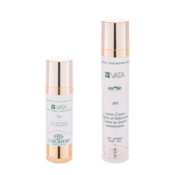 Set 2 produse 80 ml pentru pielea uscata, lipsita de vitalitate si deshidrata, Lakshmi, ser ultra hidratant 30 ml si crema cu iasomie 50ml Set 2 produse 80 ml pentru pielea uscata, lipsita de vitalitate si deshidrata, Lakshmi, ser ultra hidratant 30 ml si crema cu iasomie 50ml