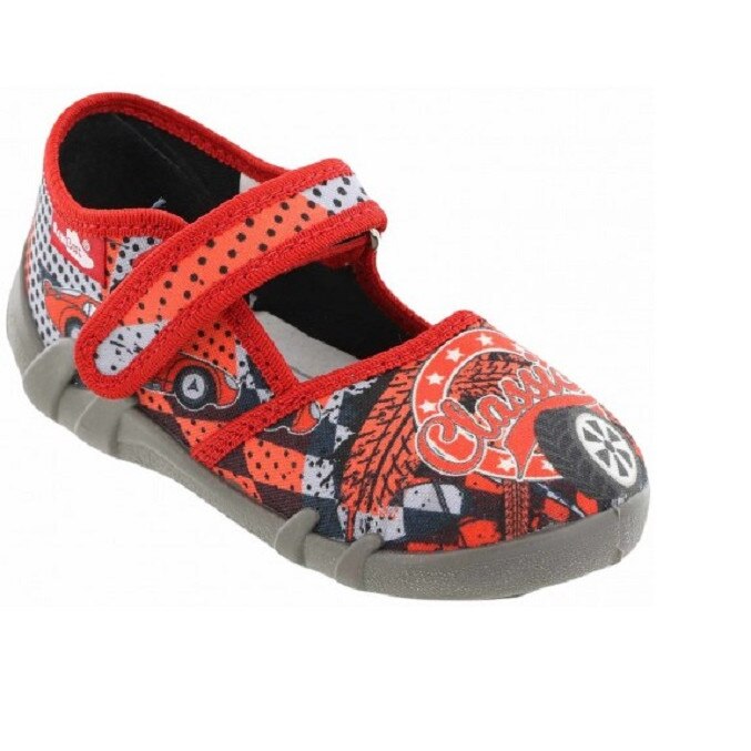Pantofi pentru copii, Rosu-Gri, marca RenBut