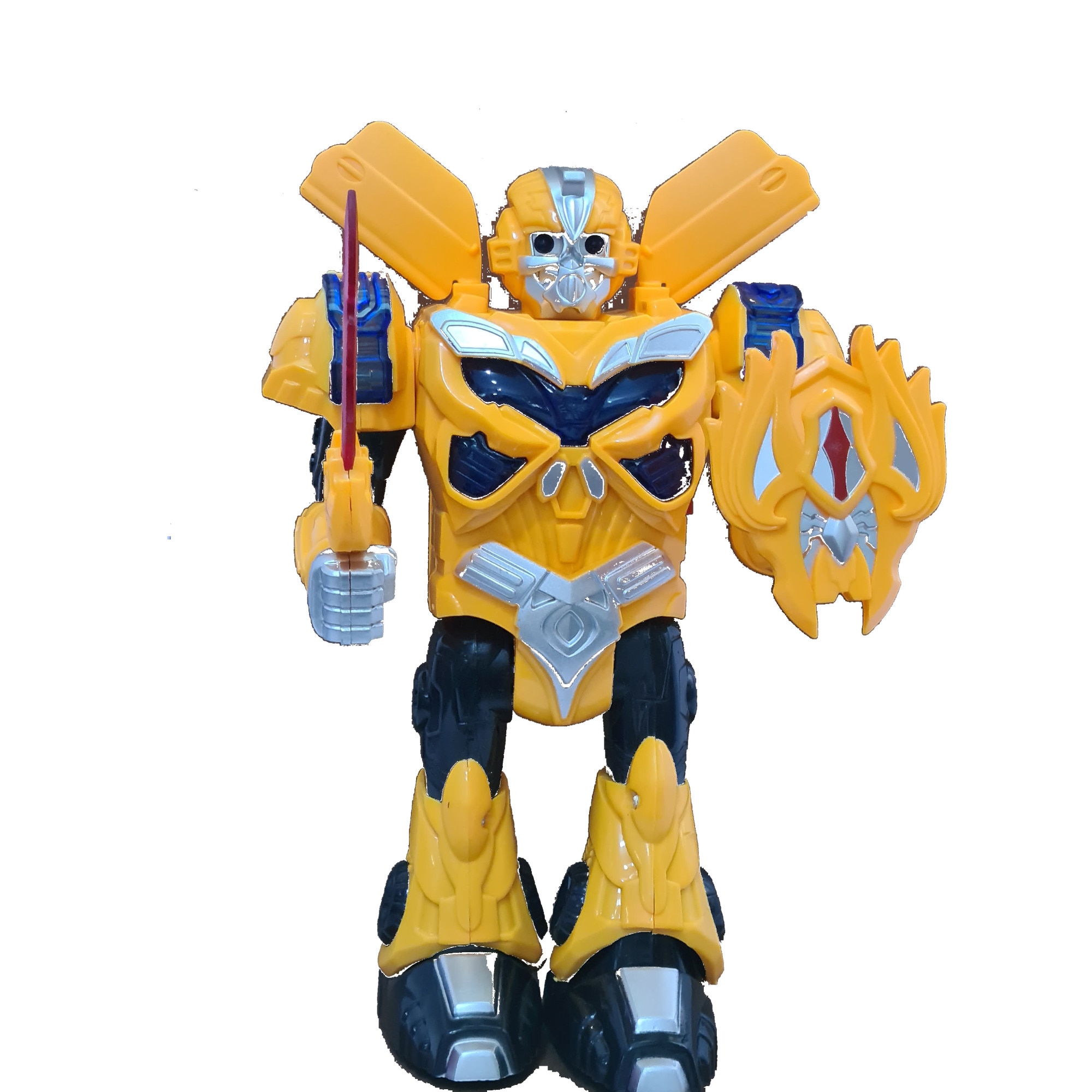 Robot War , Universal Warrior galben cu lumini si sunet de autobot