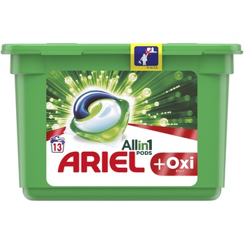 Detergent capsule Ariel All in One PODS Plus Oxi Effect, 13 spalari Detergent capsule Ariel All in One PODS Plus Oxi Effect, 13 spalari