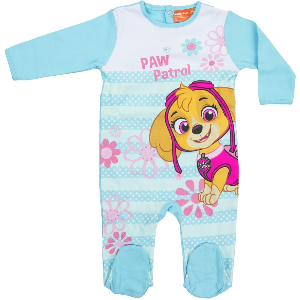 Pijama salopeta Paw Patrol, fete,Albastru ,12 luni