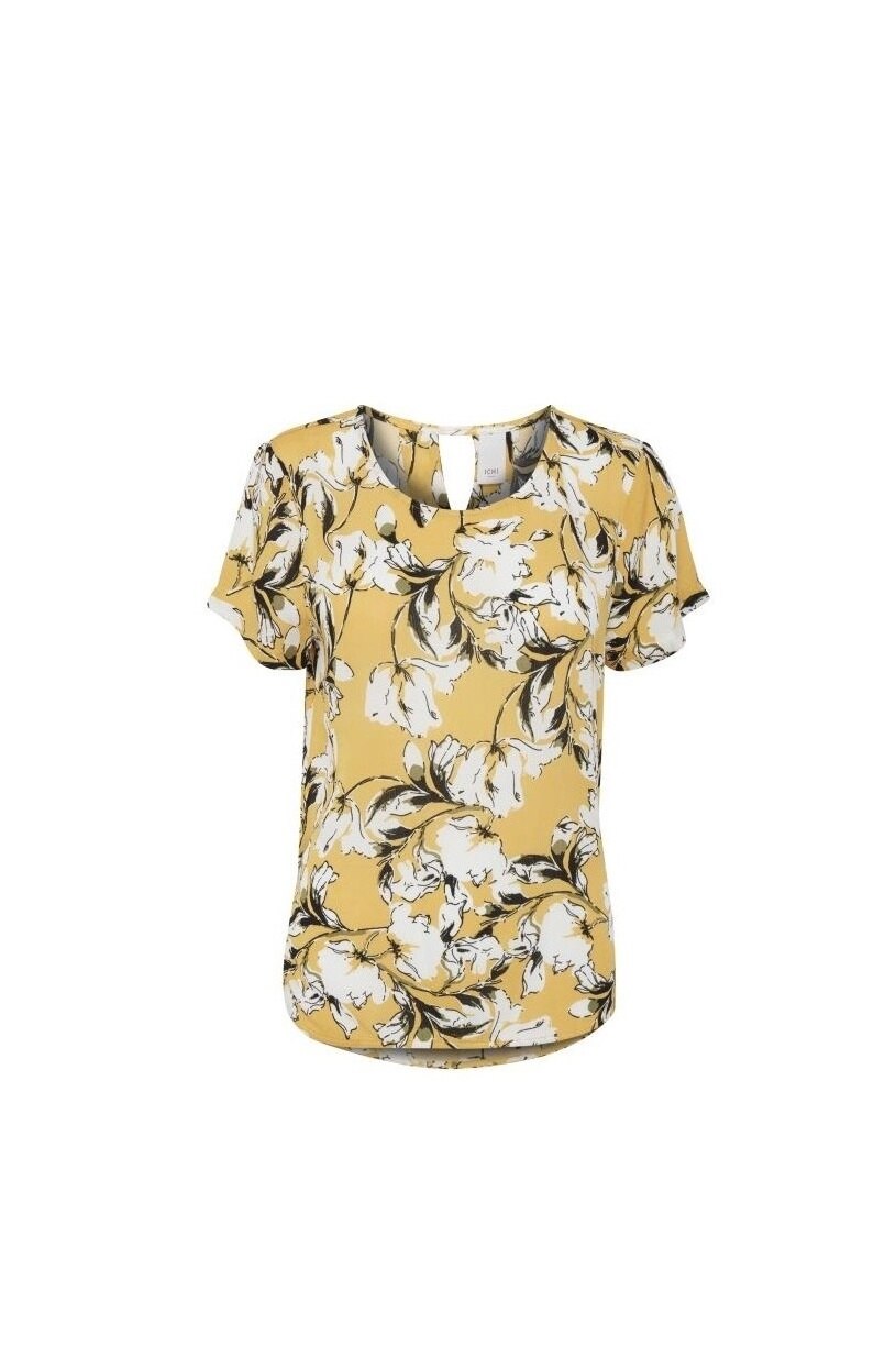 Bluza cu maneca scurta, Ichi, 20108781 Multicolor, M