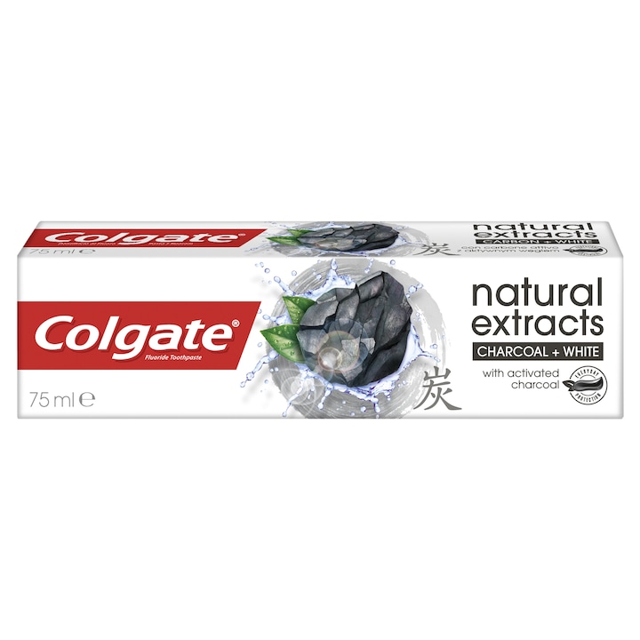Colgate Fogkrém Natural Extracts Charcoal, 75ml