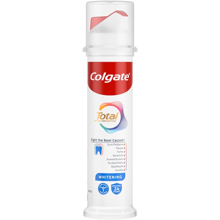 Паста за зъби Colgate Total Whitening Pump, 100 мл