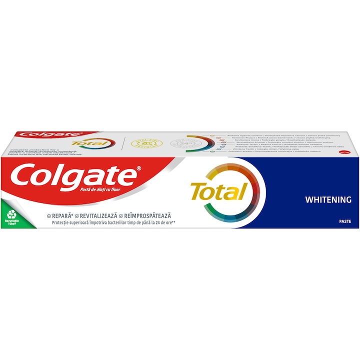 Паста за зъби Colgate Total Whitening, 100 мл