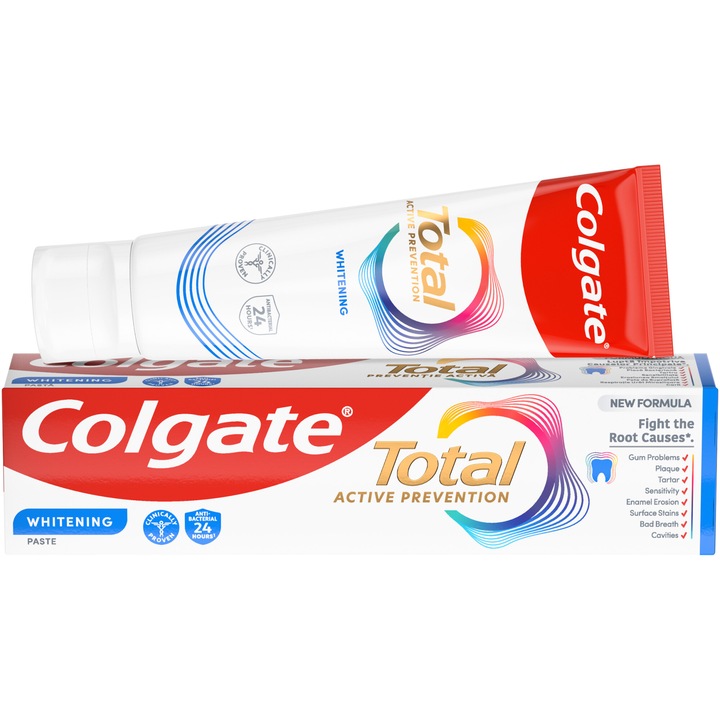 Паста за зъби Colgate Total Whitening, 100 мл