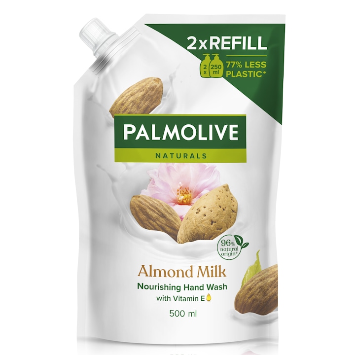 Резервен течен сапун Palmolive Almond, 500 мл