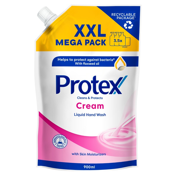 Резерва течен сапун Protex Cream, 700 мл