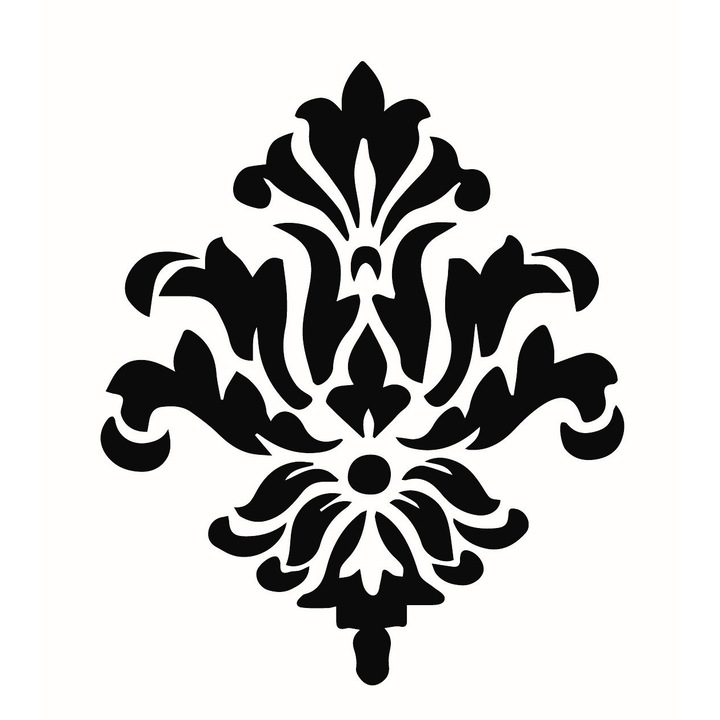 Sablon decorativ Simba Tek, reutilizabil, plastic, transparent, A3