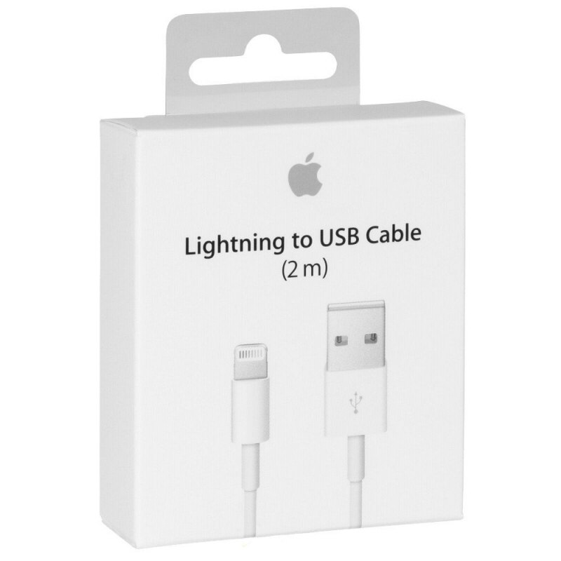 Cablu de incarcare MD819ZM/A, Apple, USB - Lightning, 2m, Blister Apple