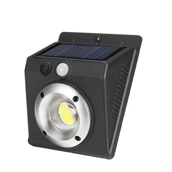 Lampa solara de perete cu led cob, cu incarcare solara si senzor de miscare Lampa solara de perete cu led cob, cu incarcare solara si senzor de miscare