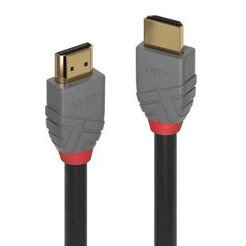 Cablu HDMI Ultra HD 4K Anthra Line T-T 7.5m, Lindy L36966 Cablu HDMI Ultra HD 4K Anthra Line T-T 7.5m, Lindy L36966