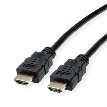 Cablu HDMI High Speed cu Ethernet 4K@30Hz TPE T-T 1m Negru, Roline 11.04.5930 Cablu HDMI High Speed cu Ethernet 4K@30Hz TPE T-T 1m Negru, Roline 11.04.5930