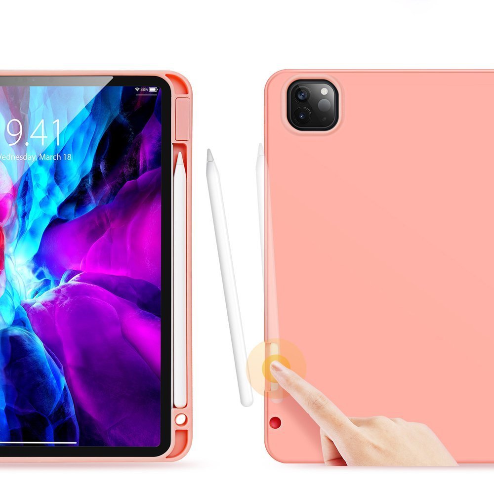 Husa iPad Pro 12.9 2020 / 2018 DUX DUCIS Domo Series Smart Cover Pink
