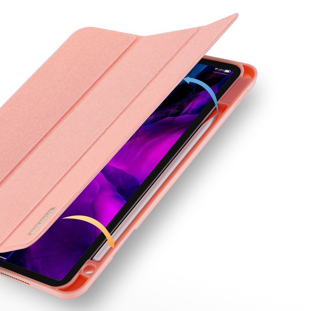 Husa iPad Pro 12.9 2020 / 2018 DUX DUCIS Domo Series Smart Cover Pink