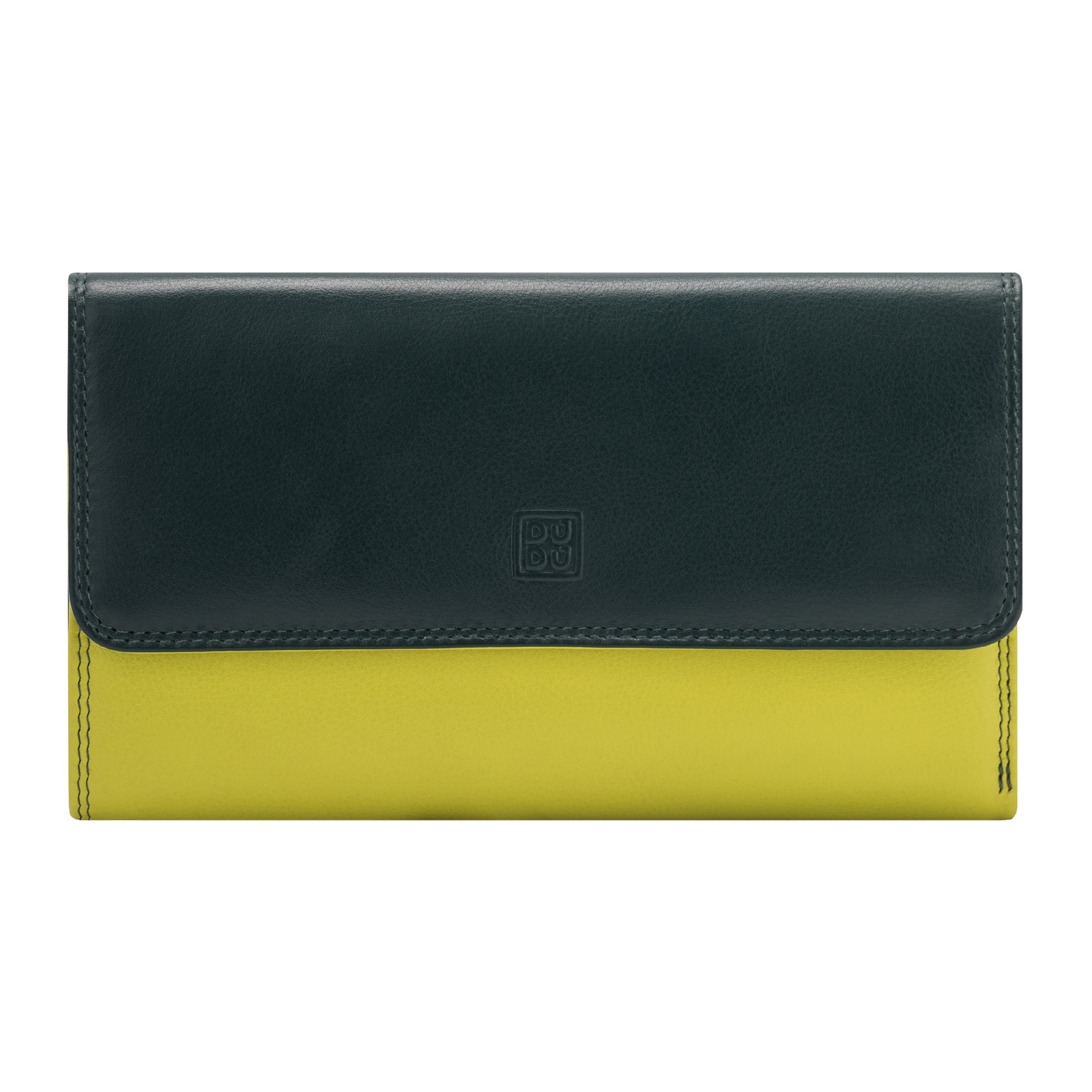 Portofel, DuDu, 534-1163-64, Piele, Compartimentat, Verde inchis, 9 x 17.5 x 3.7 cm