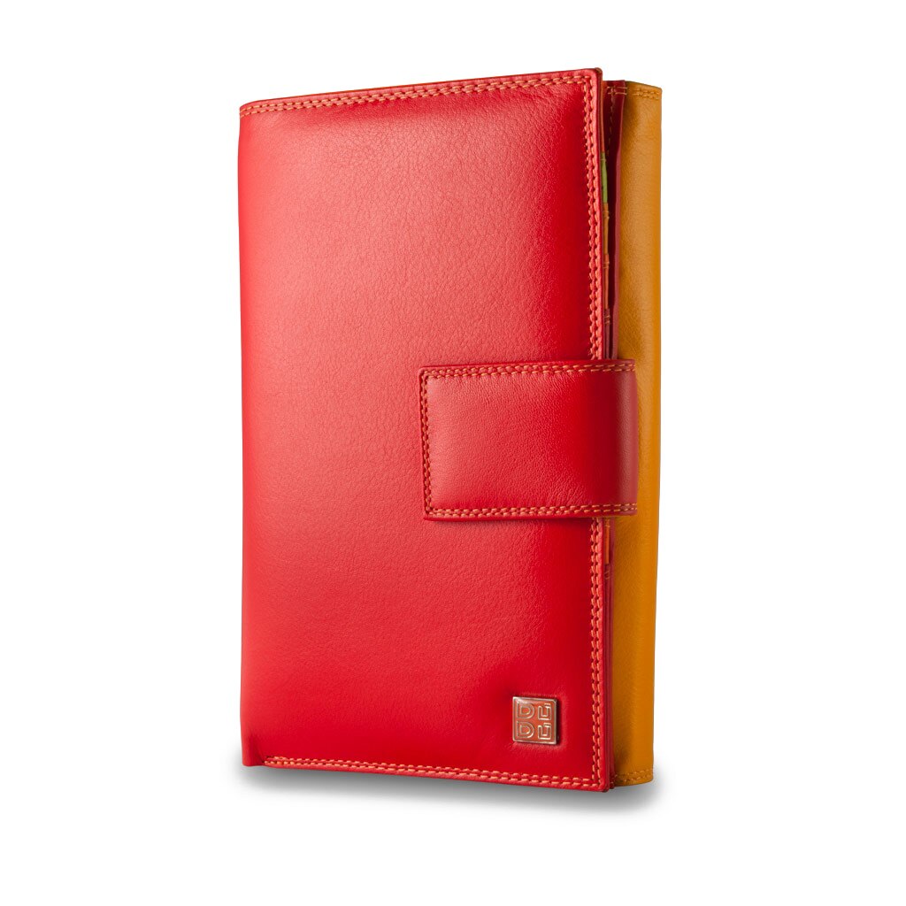 Portofel, DuDu, 534-1186-06, Piele, Compartimentat, Rosu, 11 x 18.5 x 3.5 cm