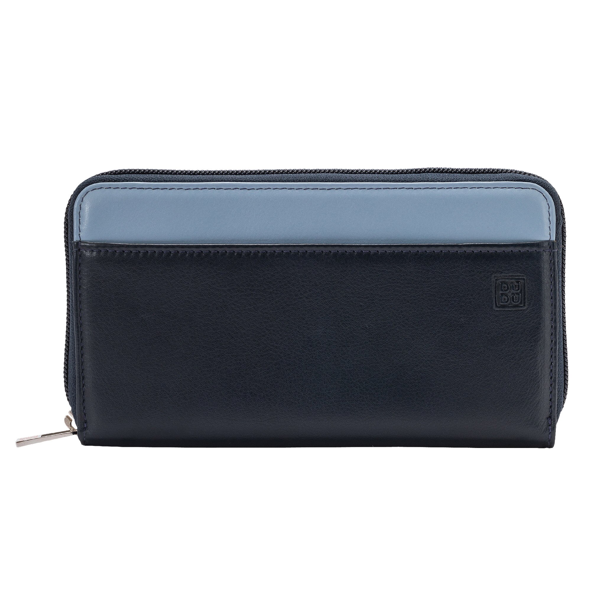 Portofel, DuDu, 534-276-07, Piele, Compartimentat, Albastru deschisa, 19 x 11 x 2.5 cm