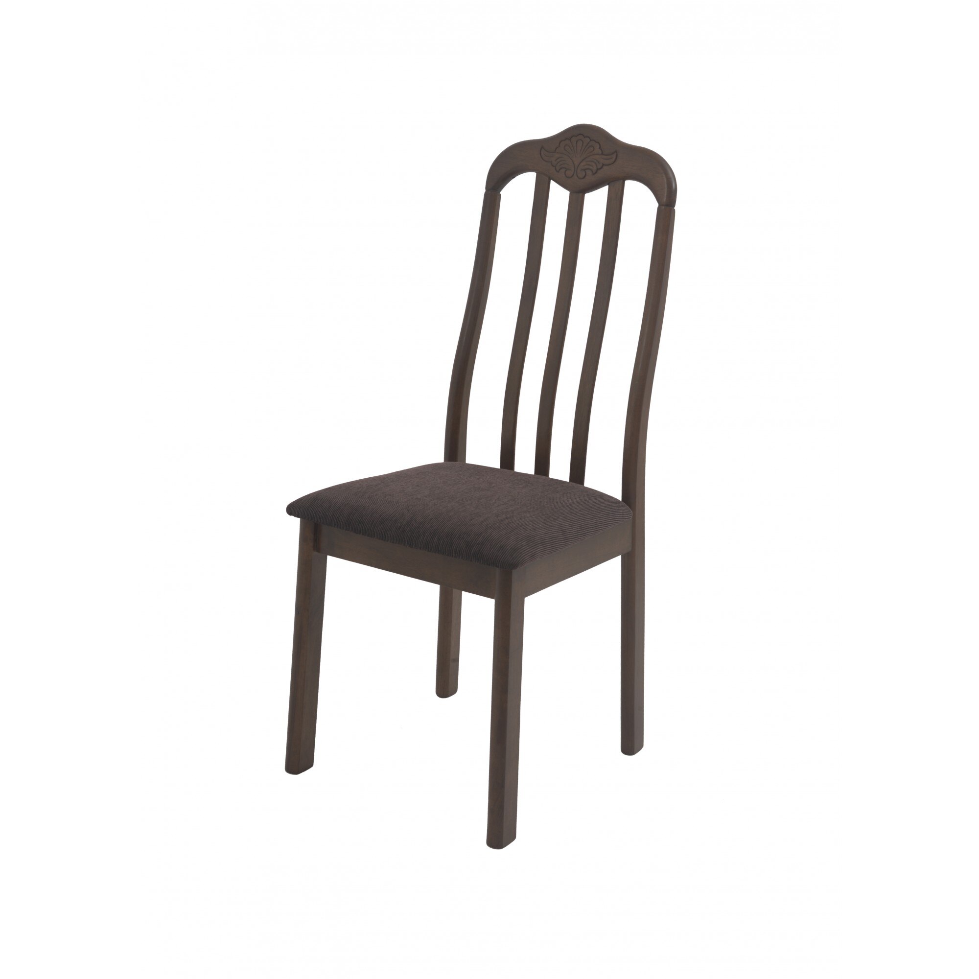 Scaun bucatarie, CB, S-29 SM, culoare Maro, Lemn si stofa