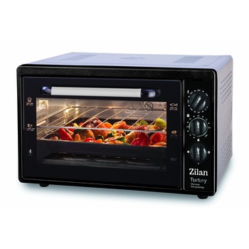 Cuptor electric Zilan ZLN-5320, capacitate mare 32 Litri, 1500W, Timer, Gratar, Tavi incluse, Rosu Cuptor electric Zilan ZLN-5320, capacitate mare 32 Litri, 1500W, Timer, Gratar, Tavi incluse, Rosu