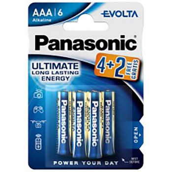 Baterii Panasonic Evolta Alkline AAA, 6 buc Baterii Panasonic Evolta Alkline AAA, 6 buc