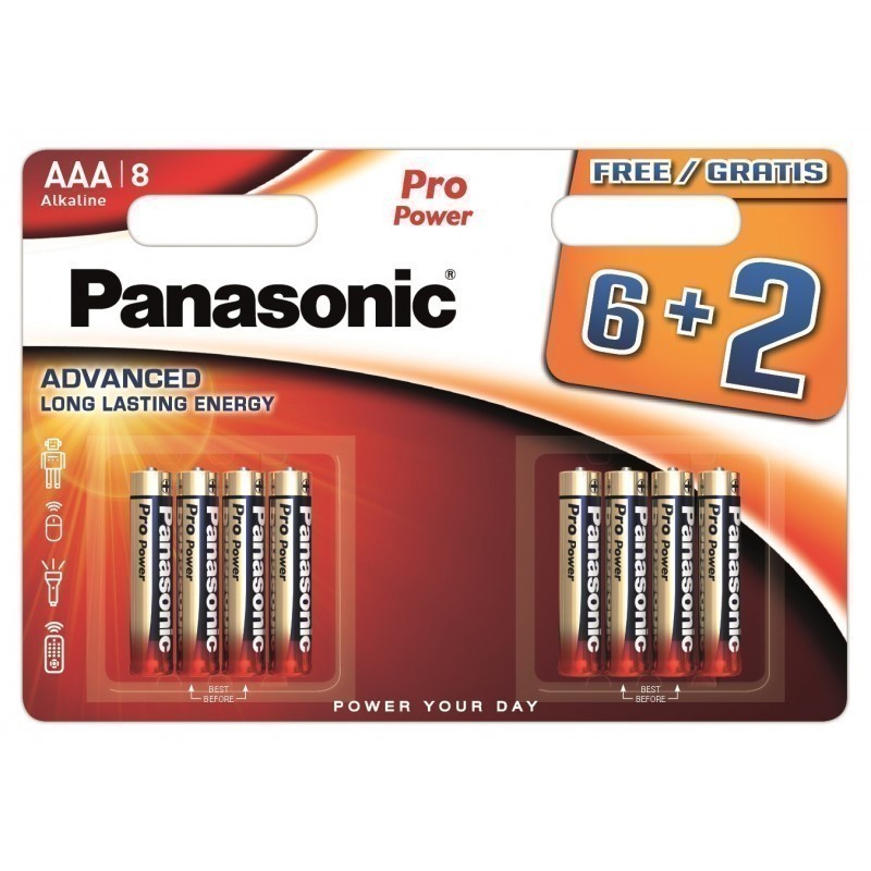 Baterii Panasonic Pro Power Alakline AAA, 8 buc
