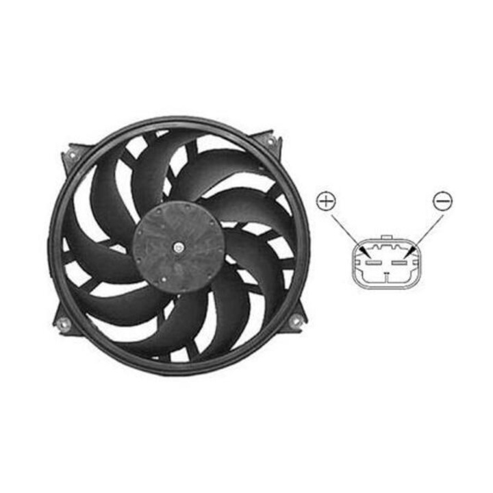 Ventilator radiator CITROEN C5 I DC TYC 805-0007