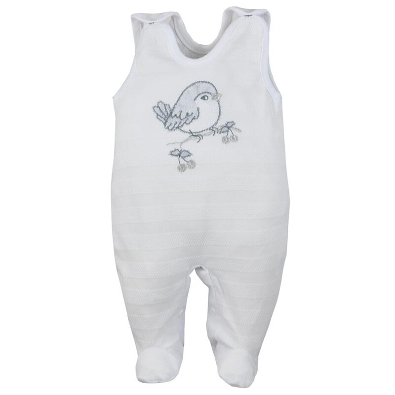 Salopeta fara maneci pentru copii Koala Sikorka 08-300A, Alb, 62 cm