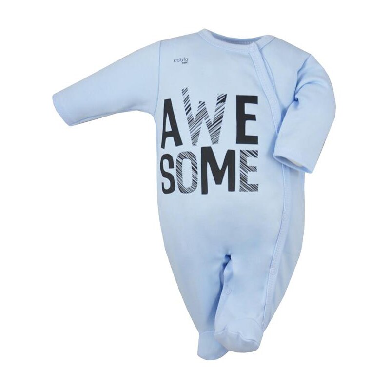 Salopeta cu maneca lunga pentru baieti Koala Awesome 06-727A, Albastru, 62 cm