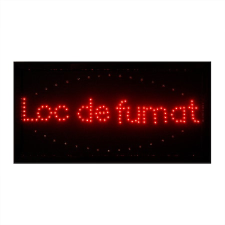 Panou Reclama Afisaj Luminos LED Loc De Fumat - eMAG.ro