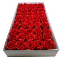 Trandafiri sapun,5 cm,cutie 50 buc,rosu